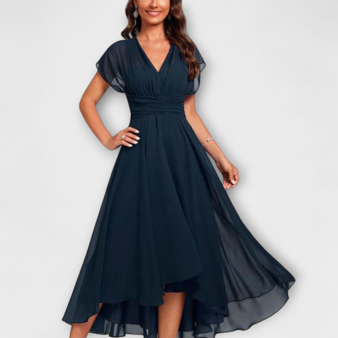 Sofia – Flowing Dress with V-Neck