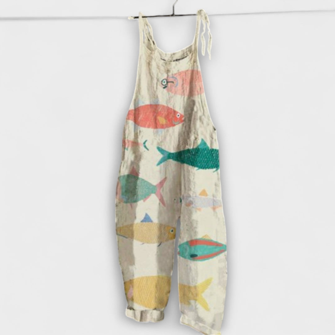 Anabella - Vintage Multicoloured Playsuit