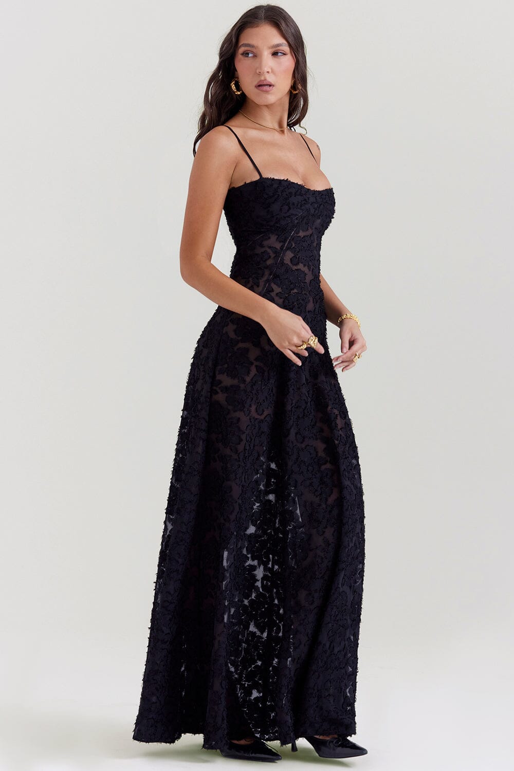Serena - Elegant long dress for weddings and events