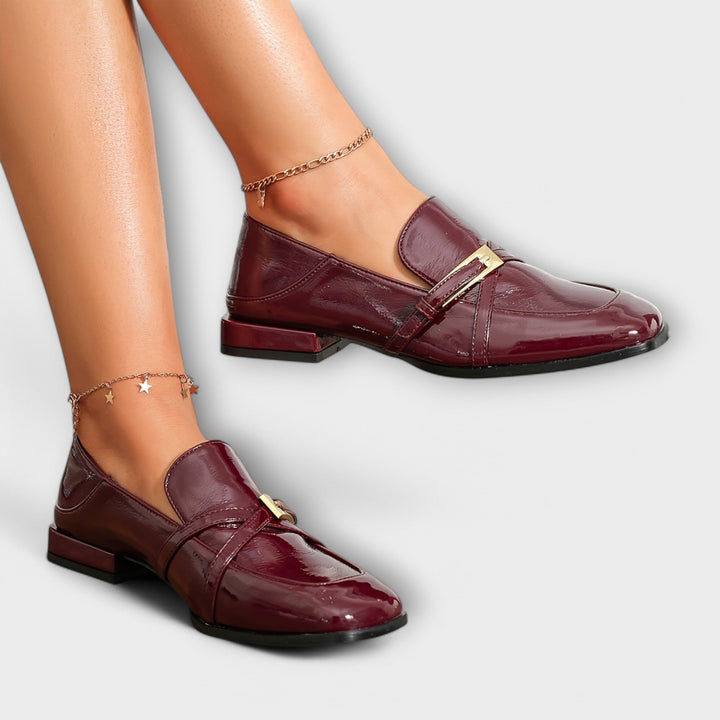 Isabel - Burgundy Brogues