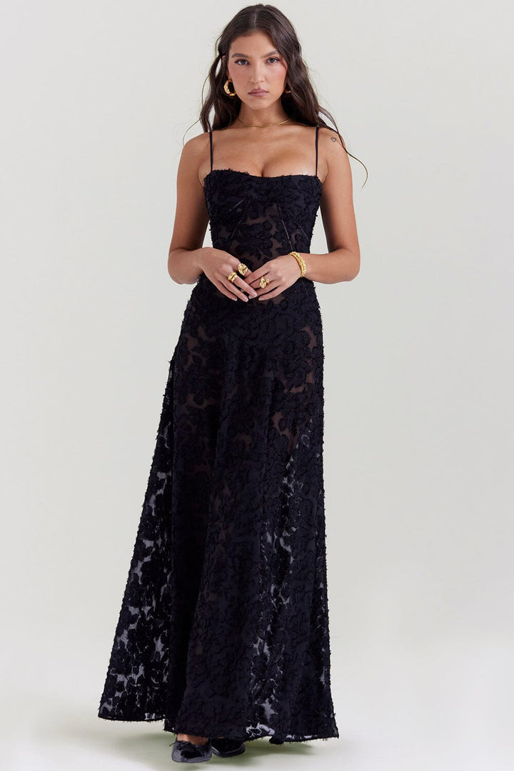 Serena - Elegant long dress for weddings and events