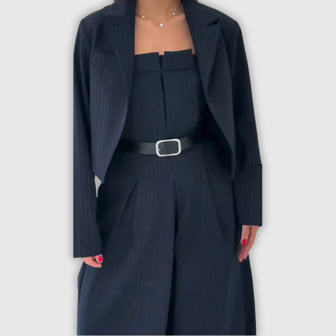 ÉCLAT™ – Women’s Bustier + Jacket Ensemble – Elegant & Trendy Style