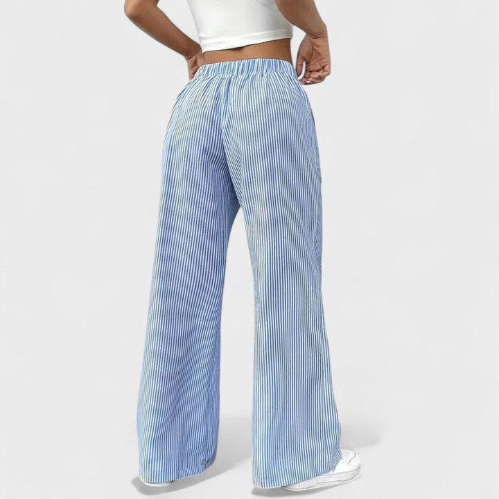 Charlotte - Comfortable wide trousers with elegant details
