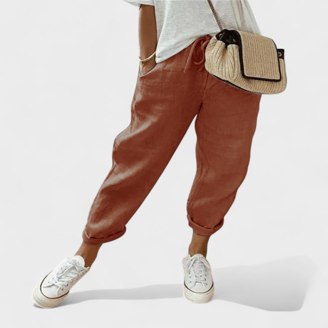 Fiona – Modern and Casual Linen Trousers