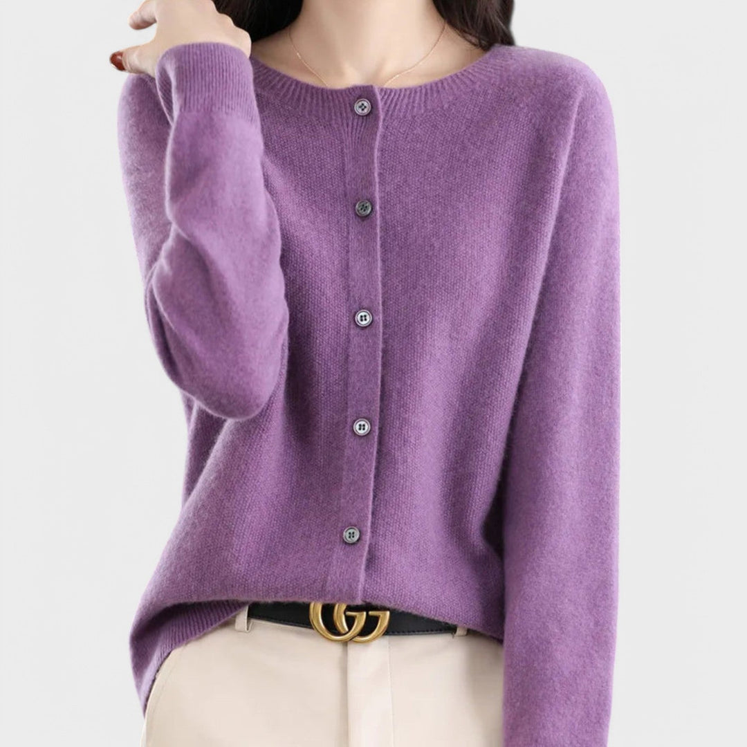 Jessica - Cashmere Knit Cardigan