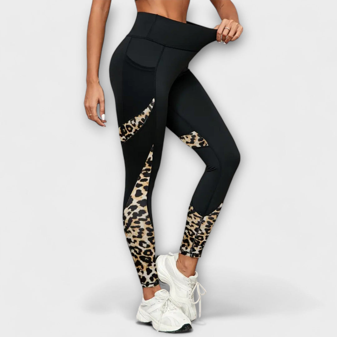 Blake - High-Waisted Leopard Print Leggings