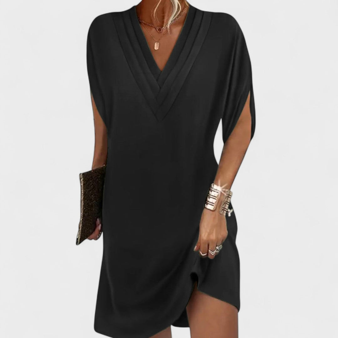 Helena - Elegant Dress with Open Sleeves