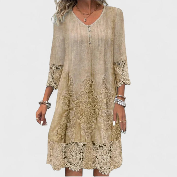 Lucia - Elegant Embroidered Dress
