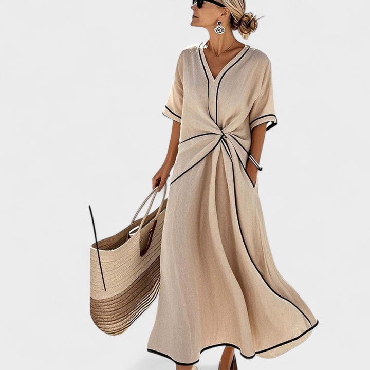 Filomena – Striped Long Dress