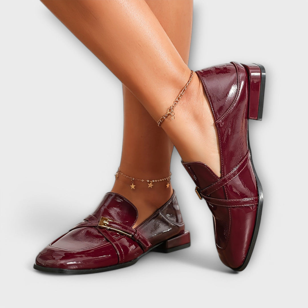 Isabel - Burgundy Brogues