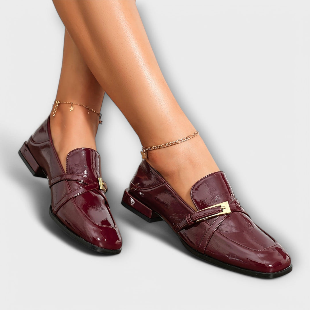 Isabel - Burgundy Brogues