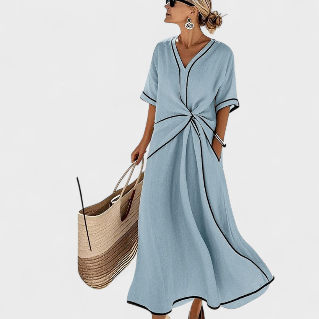 Filomena – Striped Long Dress