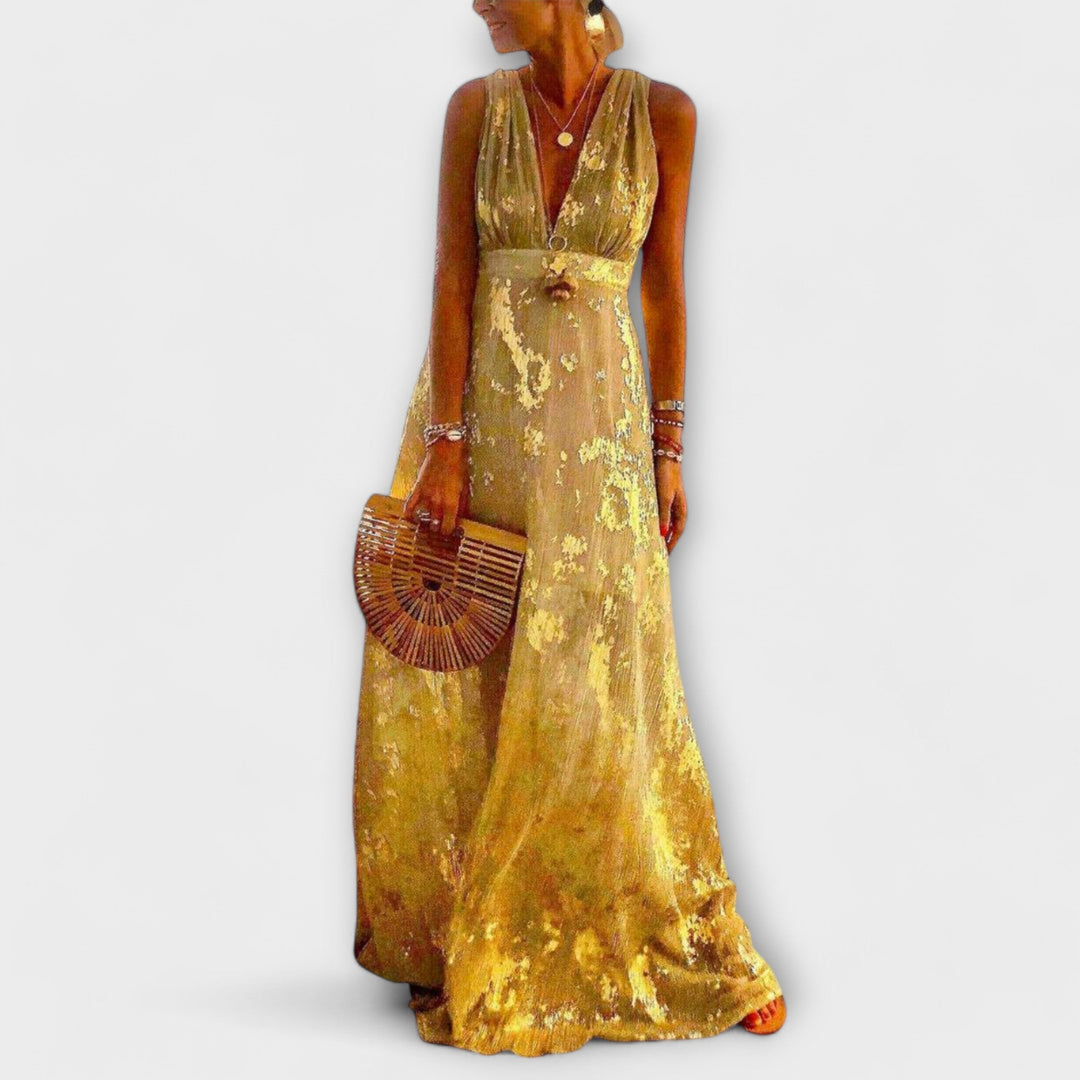 Tatiana - Flowing Dress with V-Neck