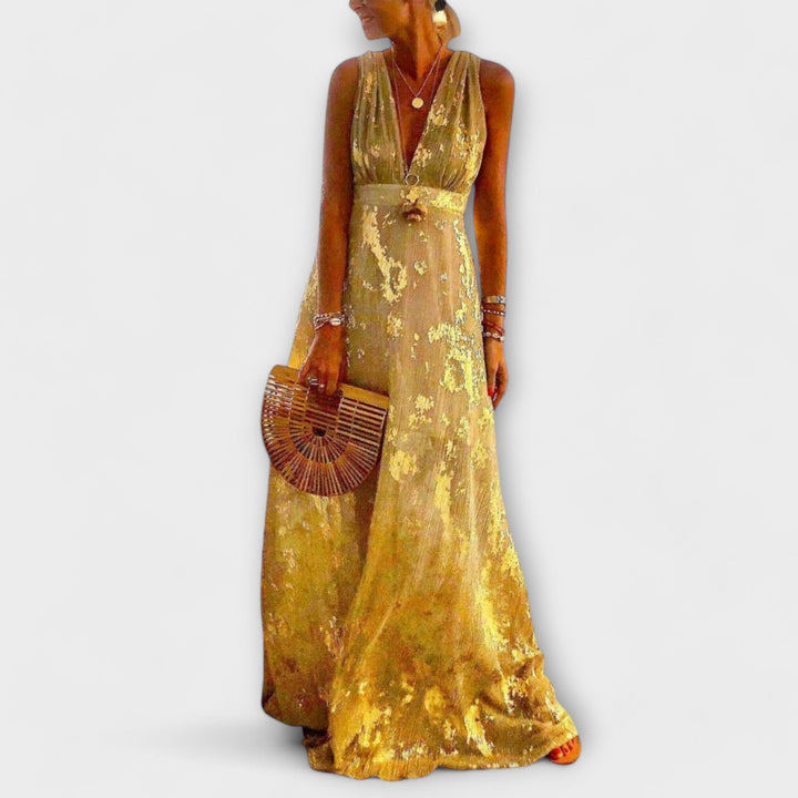 Tatiana - Flowing Dress with V-Neck