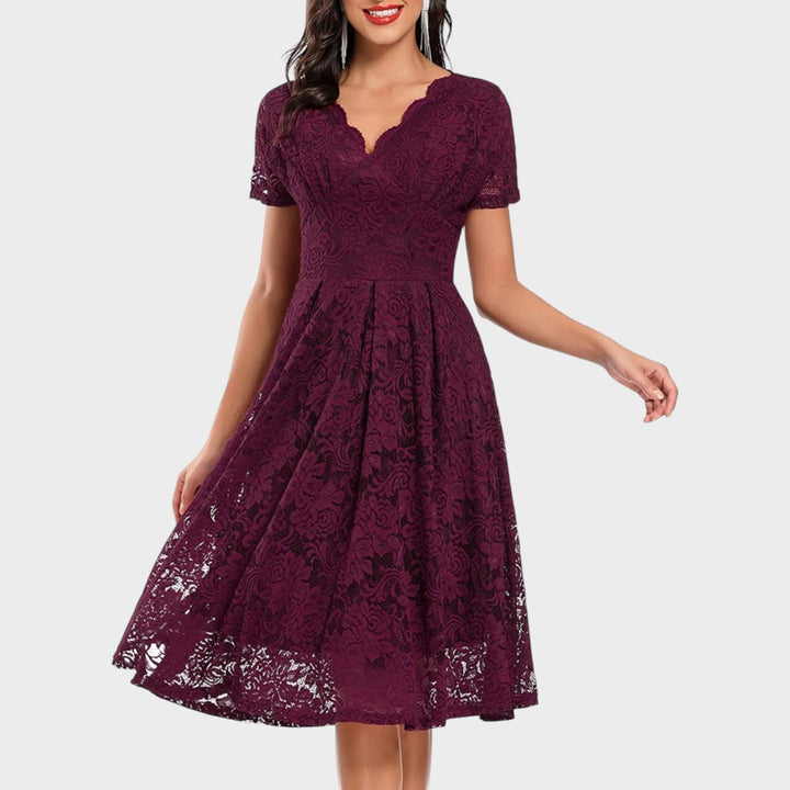 Mara - Floral Lace Dress