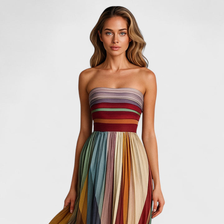 Renata - Colourful Sleeveless Dress