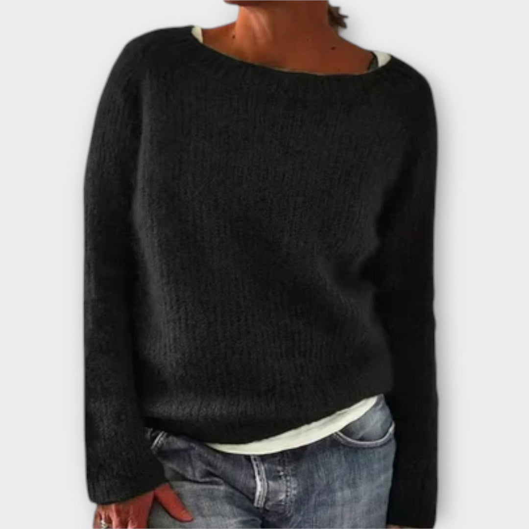Bruna – single colour knitted jumper