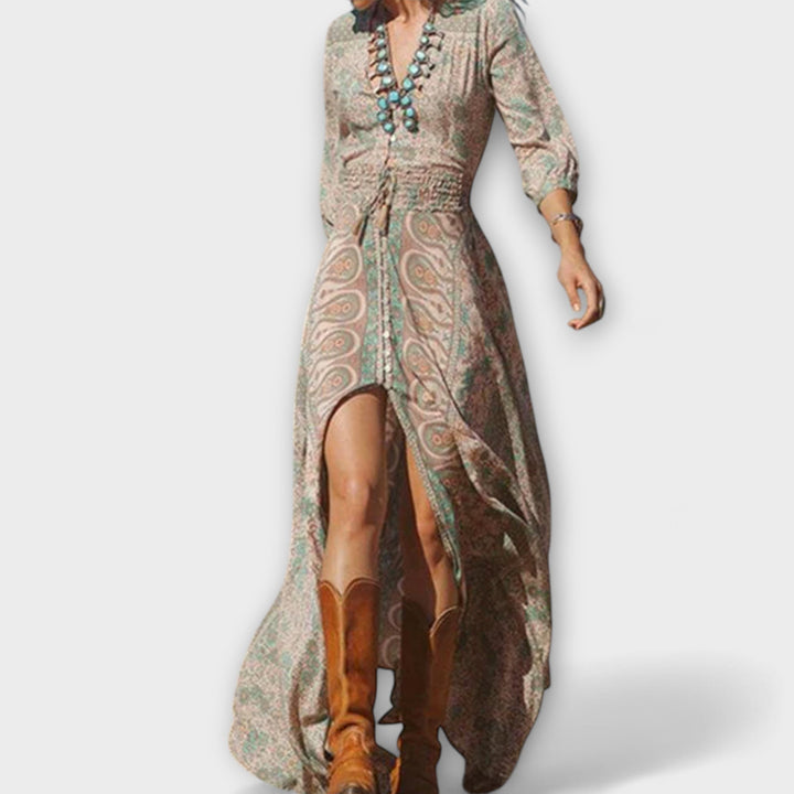 Yolanda - Casual Bohemian Maxi Dress