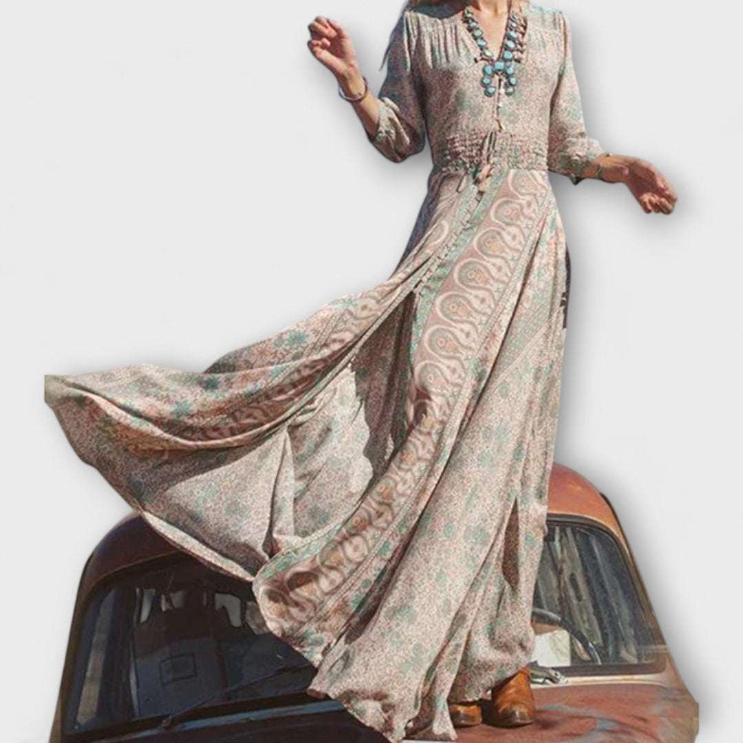 Yolanda - Casual Bohemian Maxi Dress