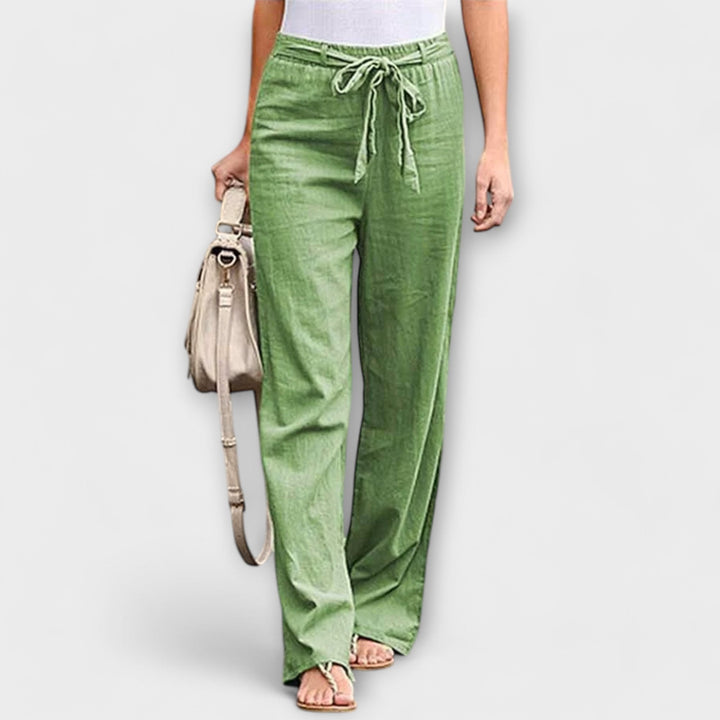 Clara - Lightweight Linen Trousers