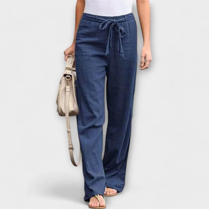 Clara - Lightweight Linen Trousers