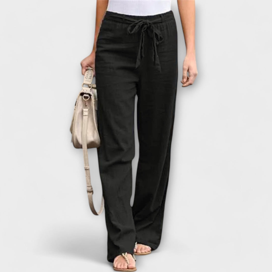 Clara - Lightweight Linen Trousers
