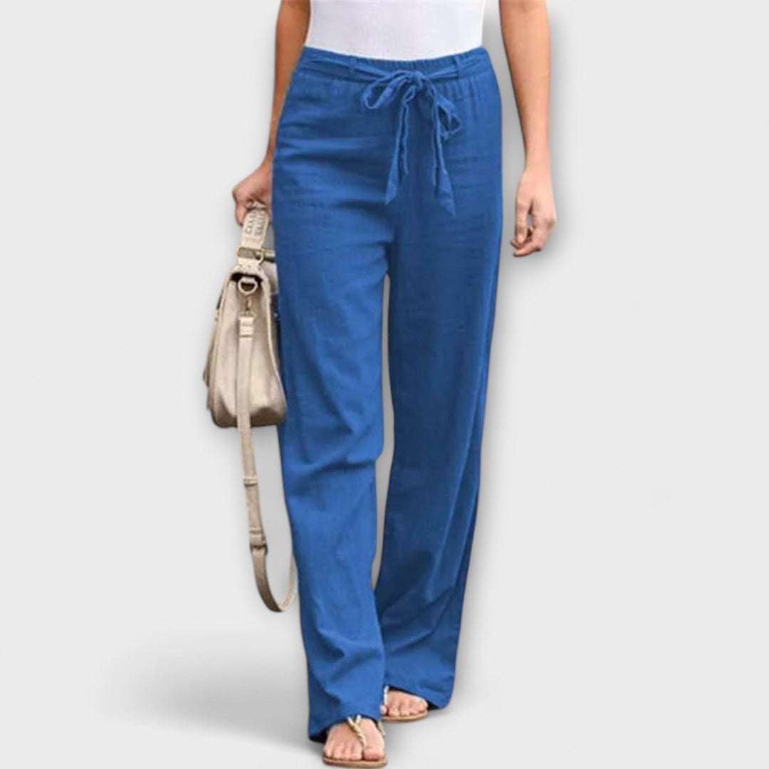 Clara - Lightweight Linen Trousers