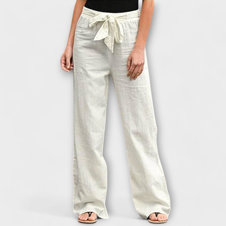 Clara - Lightweight Linen Trousers