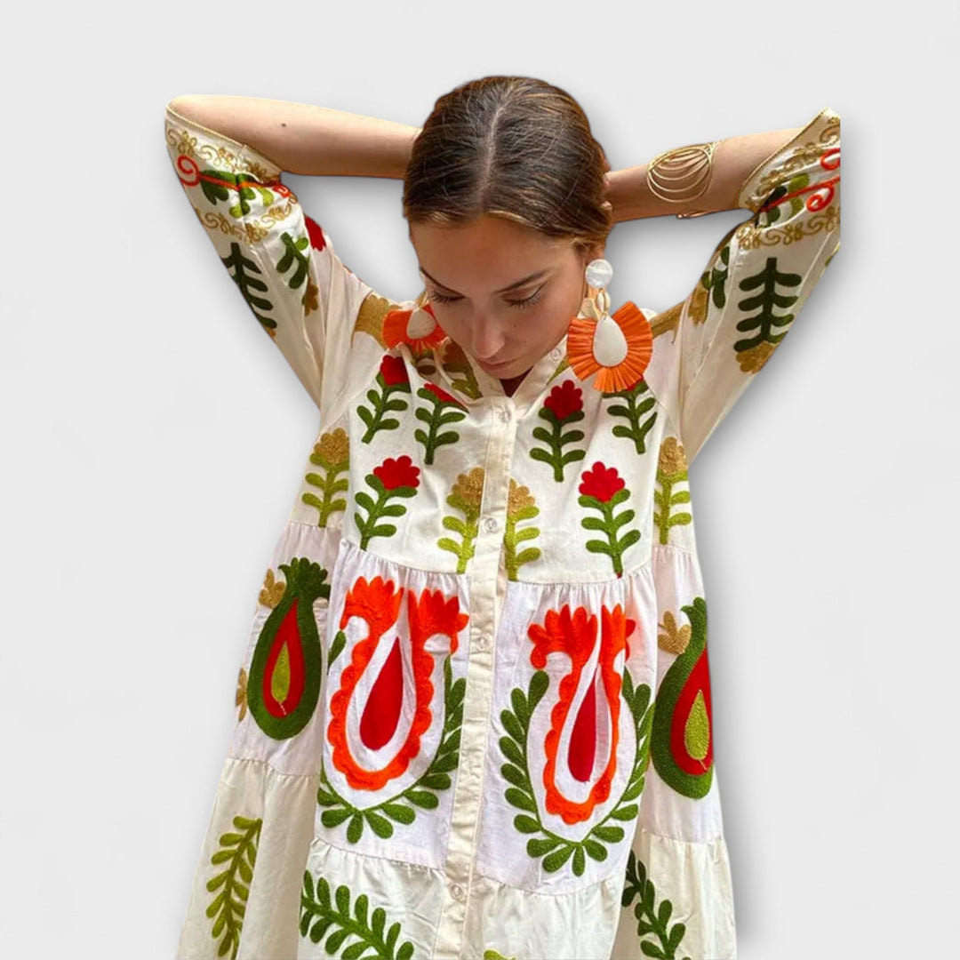 Marcela - Elegant Floral Dress