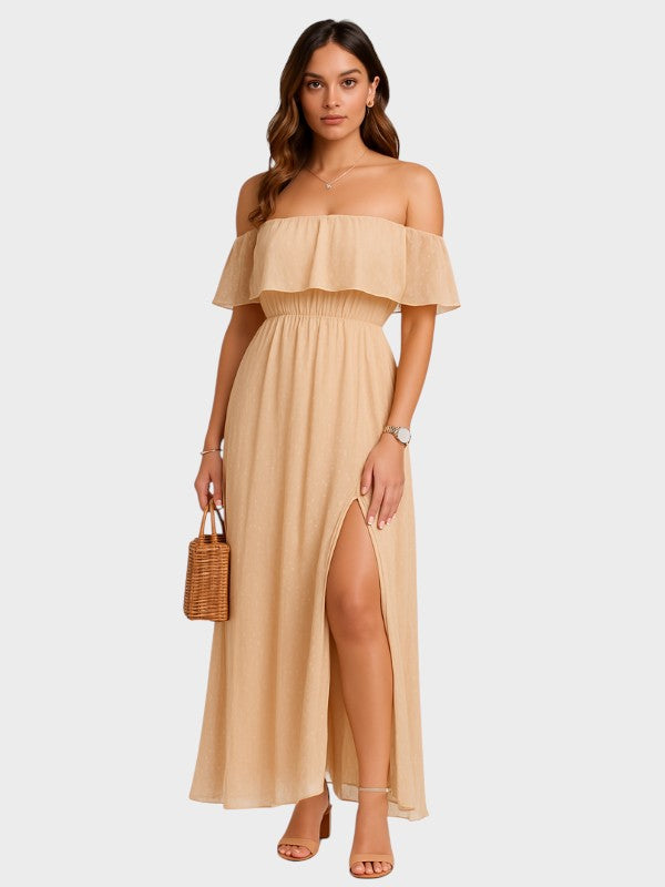 Beatriz - Maxi dress with off-the-shoulder design