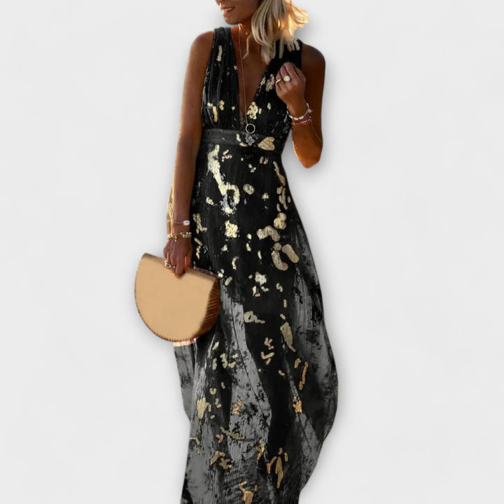 Tatiana - Flowing Dress with V-Neck