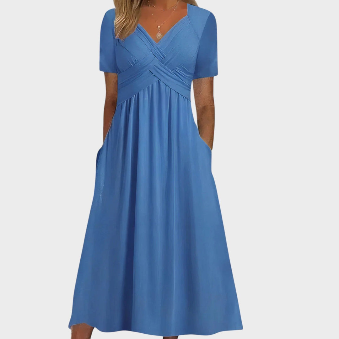 Teresa - Comfortable dress with V-neck