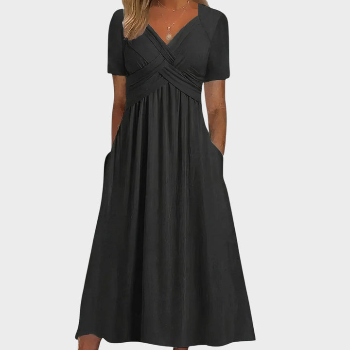 Teresa - Comfortable dress with V-neck