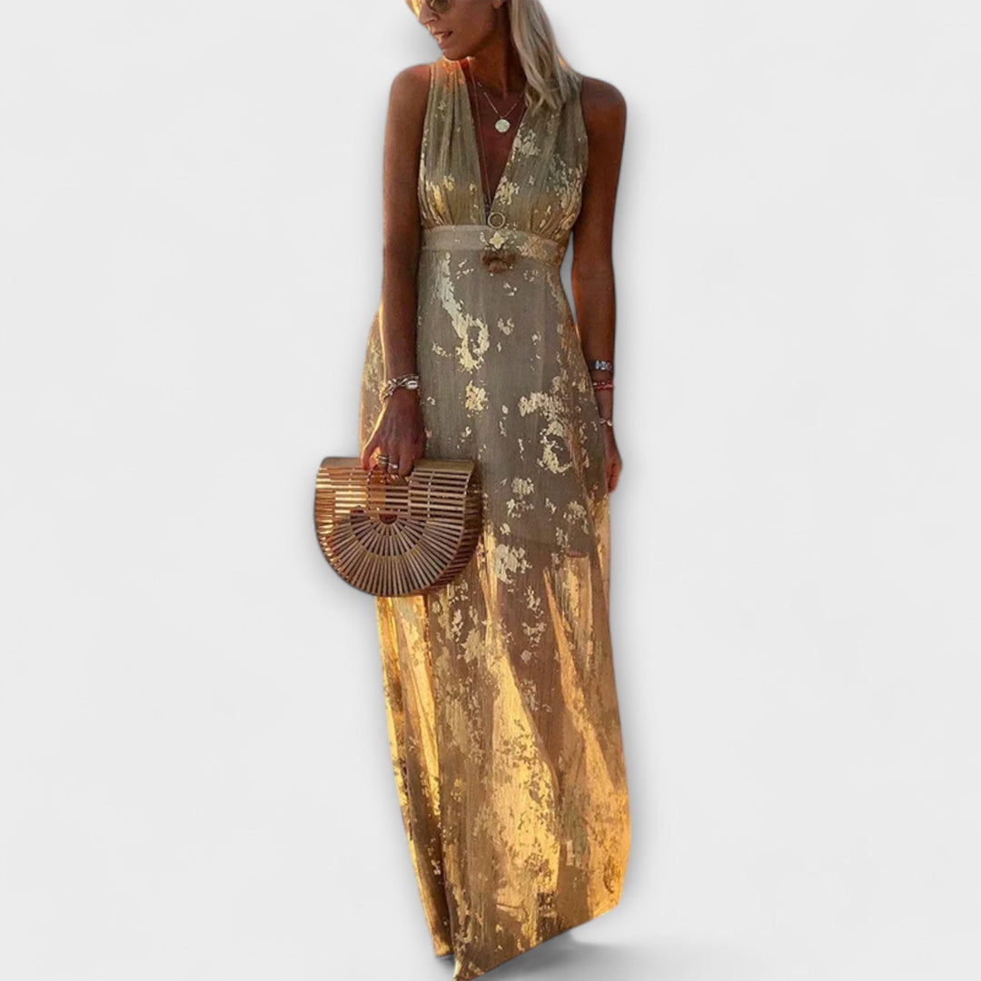 Tatiana - Flowing Dress with V-Neck