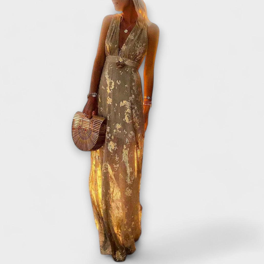 Tatiana - Flowing Dress with V-Neck
