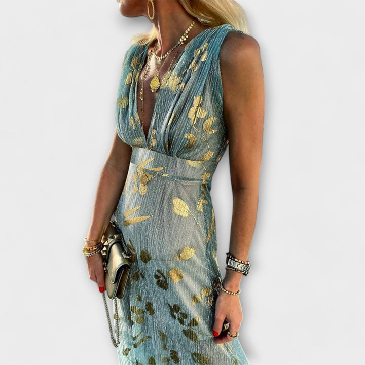 Tatiana - Flowing Dress with V-Neck