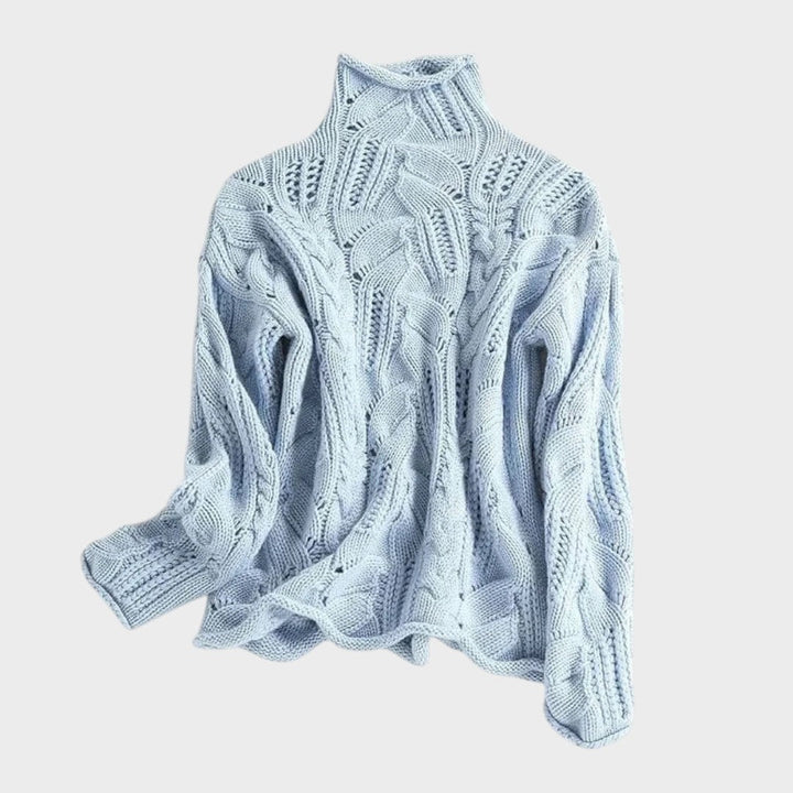 Luana – Cashmere Jumper with Braided Pattern