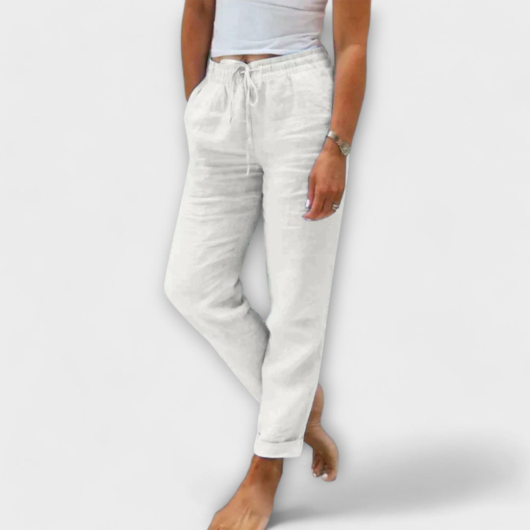 Beatrice - Lightweight Linen Trousers