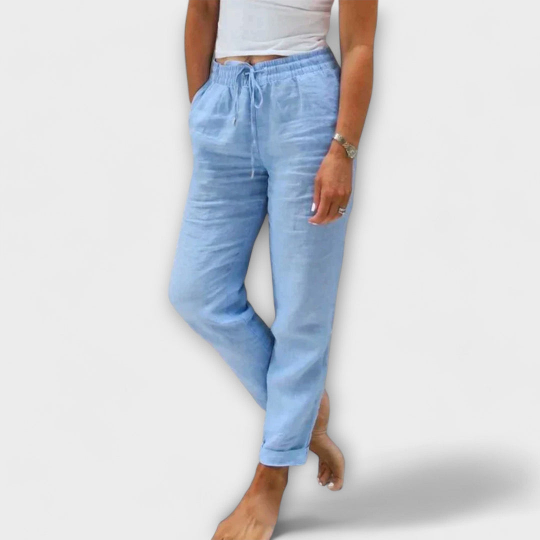 Beatrice - Lightweight Linen Trousers