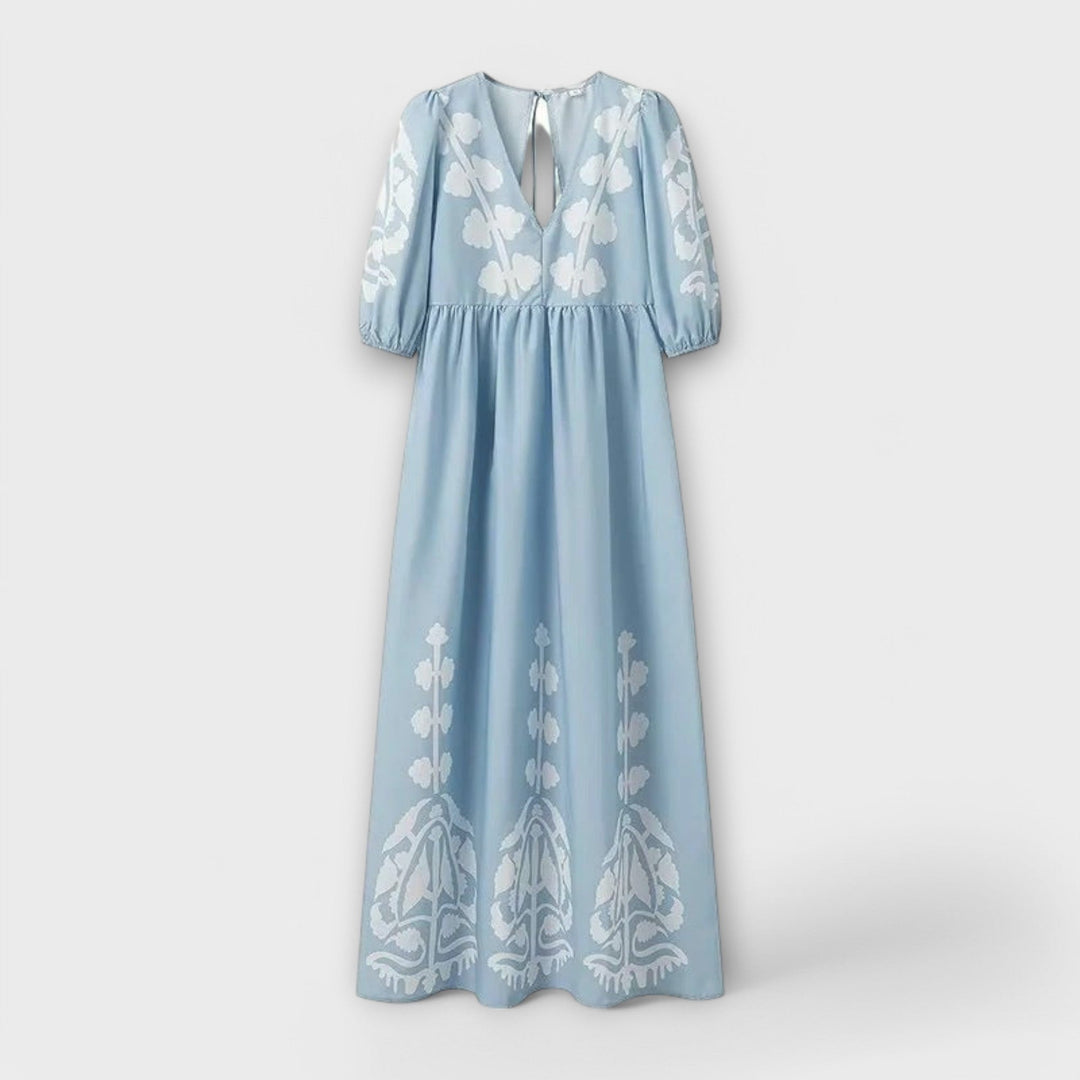 Sílvia - Printed Dress for Effortless Elegance