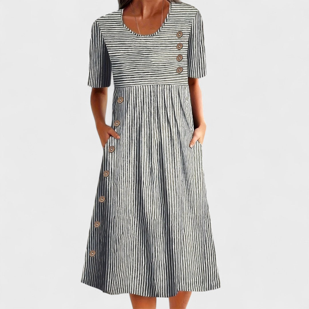 Sofia - Striped Summer Dress