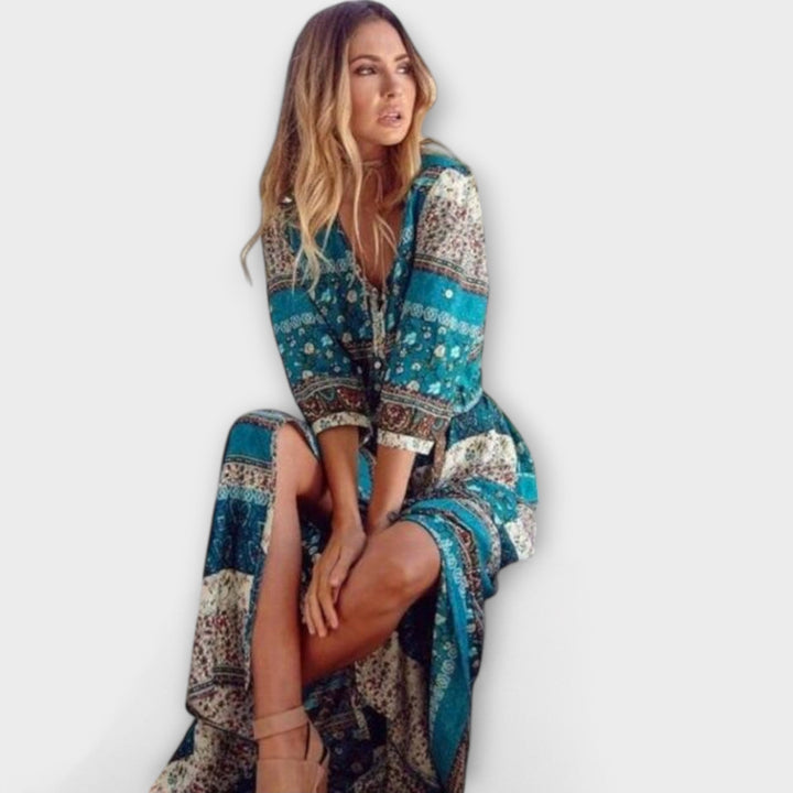 Carina - Boho Midi Dress