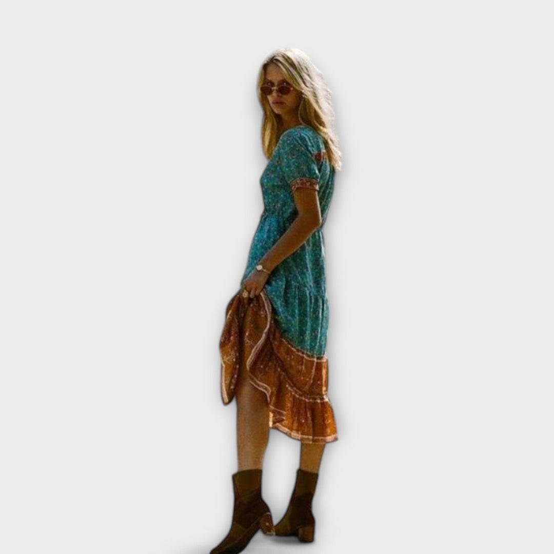 Alexandra - Boho Midi Dress