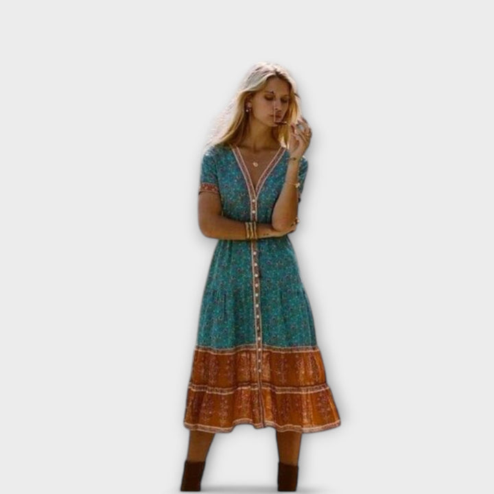Alexandra - Boho Midi Dress