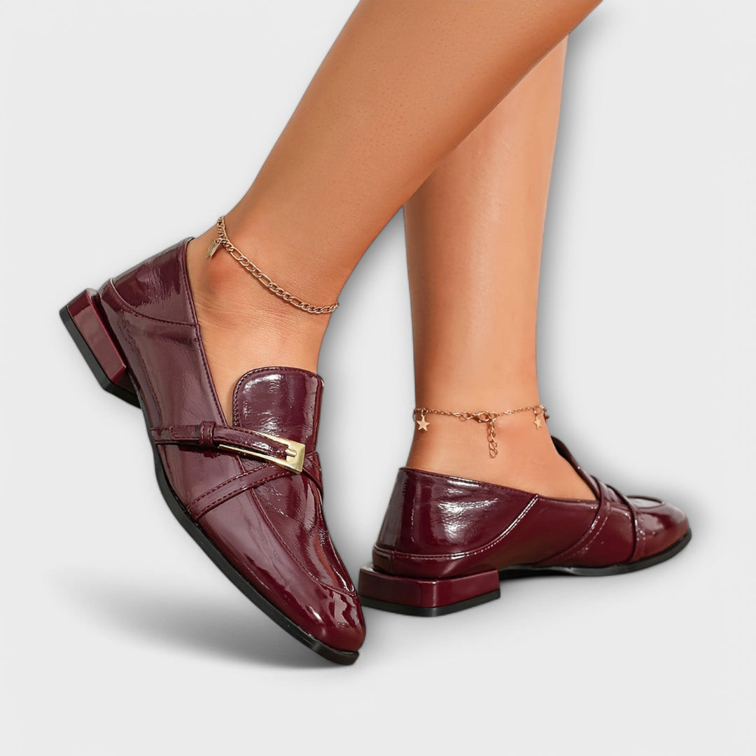 Isabel - Burgundy Brogues