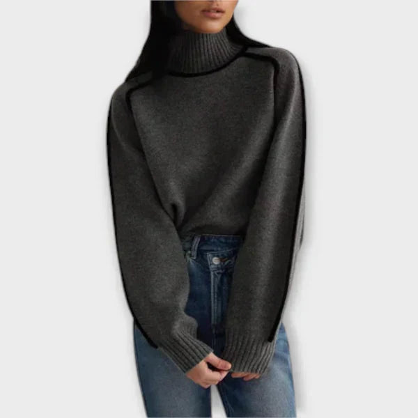 Emilia - Soft and Elegant High Neck Sweater
