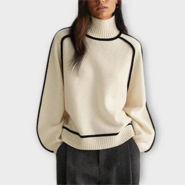 Emilia - Soft and Elegant High Neck Sweater
