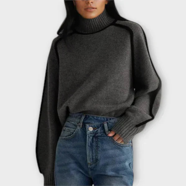 Emilia - Soft and Elegant High Neck Sweater