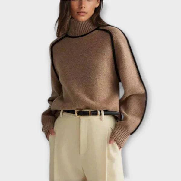 Emilia - Soft and Elegant High Neck Sweater