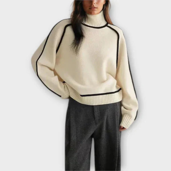 Emilia - Soft and Elegant High Neck Sweater